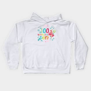 100 mermazing days Kids Hoodie